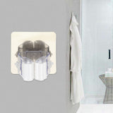 Multifunctional Traceless Sucker Hook Mop Holder Wall Mounted Kitchen Bathroom Suction Cup Rag/Broom/Mop Rack Storage Holder