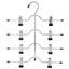 1 PC 32.5*36 cm 4-layer Pants Rack Trousers Skirt Jeans Socks Hanger Drying Rack 8 Clips Wardrobe Space Saving Storage Organizer