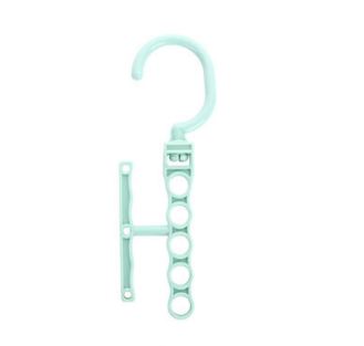 Hoomall 5Circle Plastic Drying Laundry Clothes Hanger Organizer Multilayer Windproof Holder Buckle Household Anti-Slip Hook Clip