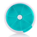 New 7 Slots button rotary Pill Cases Jewelry candy box Storage Box Vitamin Medicine Pill Box Storage Case Container