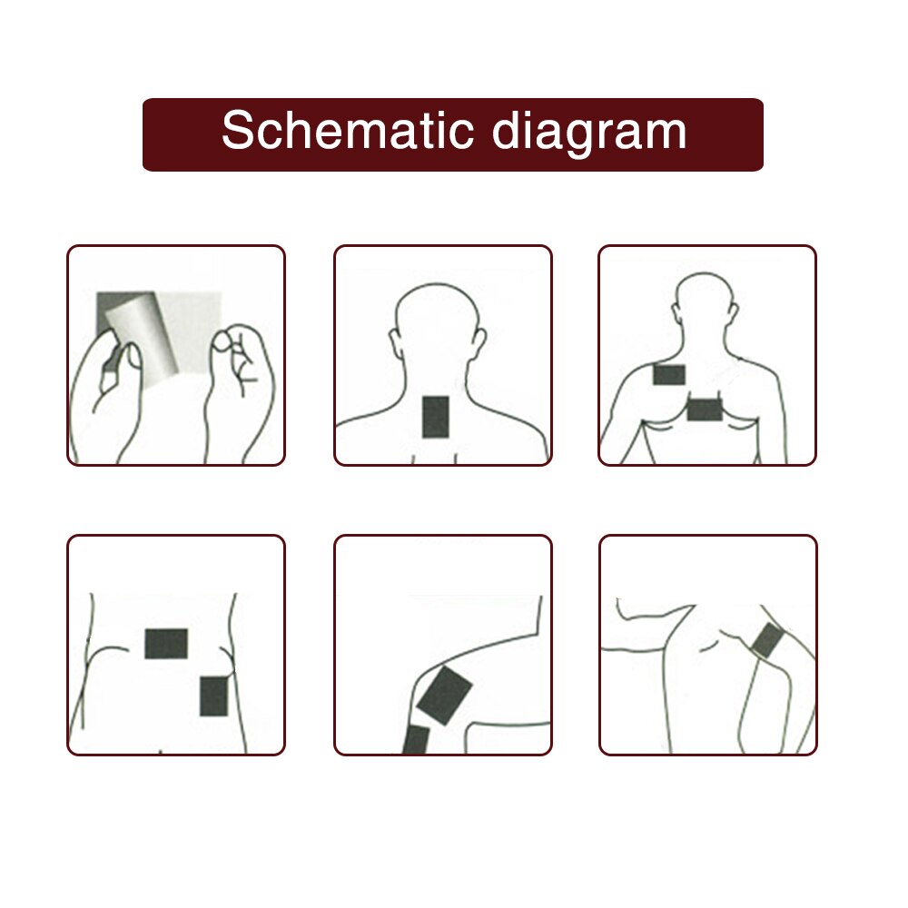 8Pcs/Bag Chinese Pain Relieving Patch Relaxing Foot Leg Hand Back Muscle Shoulder Pain Relief Massager Plasters C1462