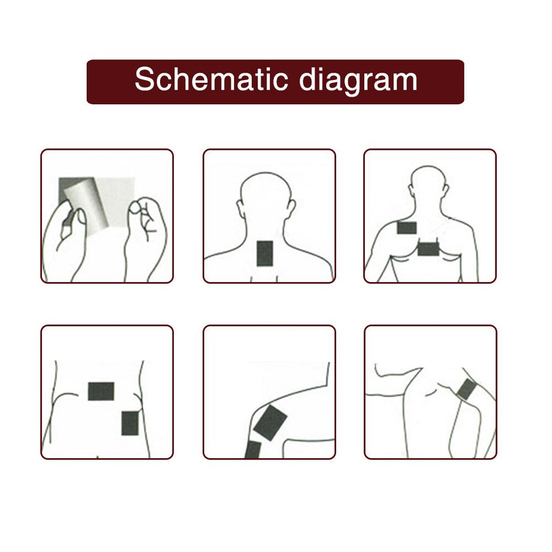 8Pcs/Bag Chinese Pain Relieving Patch Relaxing Foot Leg Hand Back Muscle Shoulder Pain Relief Massager Plasters C1462