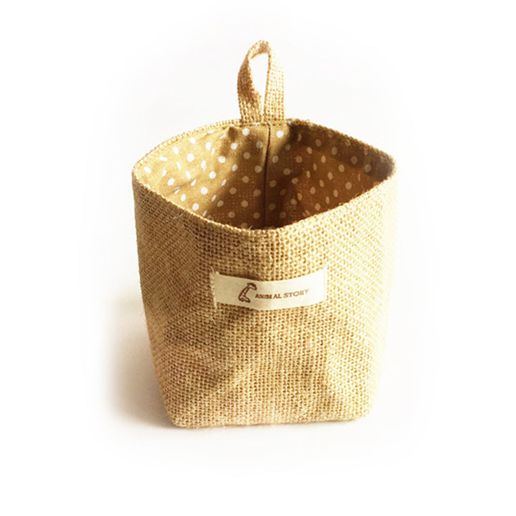 New Living Room Storage Sack Cloth bags Hanging Grocery Cloth Flowerpot Housing Basket