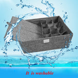 Washable Bra Underwear Storage Box With Cover linen Folding Cases Necktie Socks Underwear Clothing Organizer Container