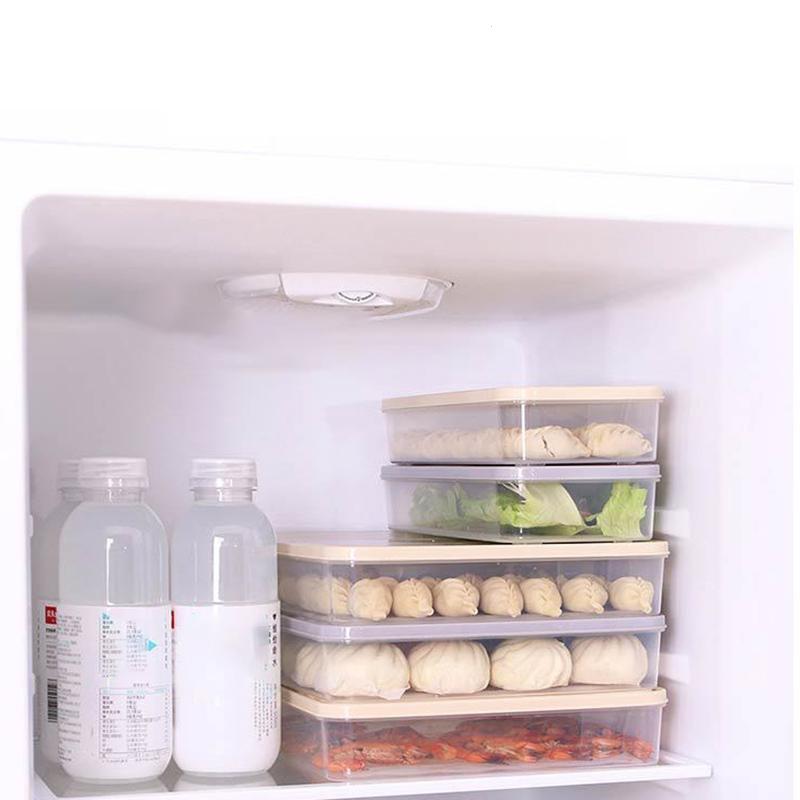 Egg Fish storage box food container keep eggs fresh refrigerator organizer kitchen dumplings storage containers 3
