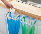 Garbage Bag Hanging Holder Cupboard Door Back Trash Rack Kitchen Cabinets Storage Towel Shelf Holders Storage