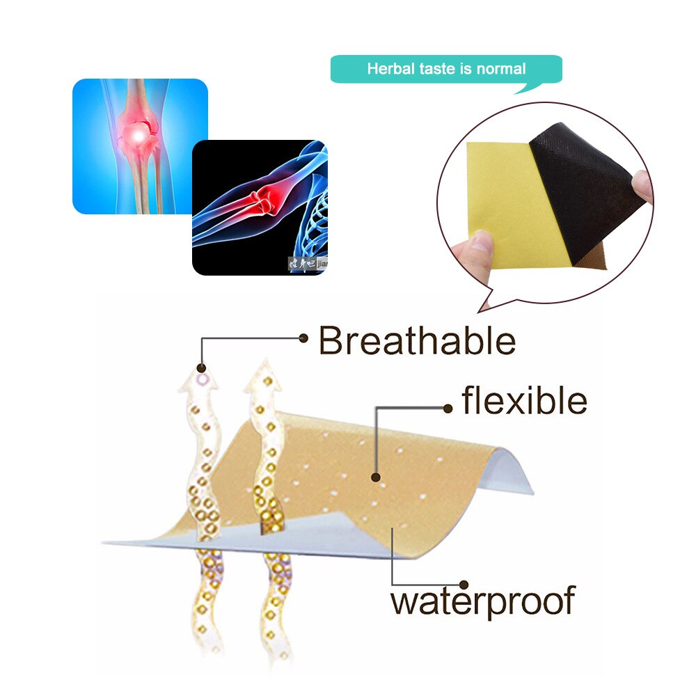 8PCS Tiger Balm Chinese Herbs Medical Plaster For Joint Pain Back Neck Curative Plaster knee pads for arthritis Curative