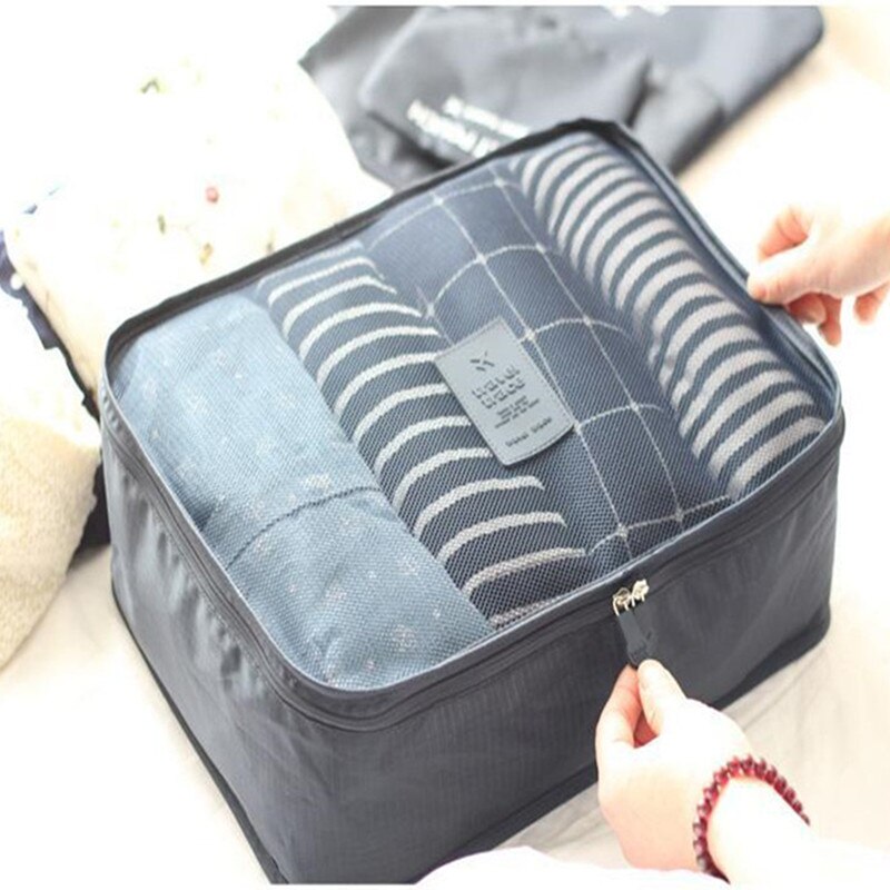 Travel Storage Bag Set  6 PCS For Clothes Tidy Organizer Pouch Suitcase Handbag Home Closet Divider Drawer Organiser