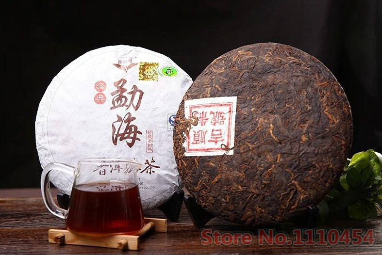 357g Classic Ripe Pu Er Tea Black Menghai Cooked Pu-erh Puer Red Slimming tea