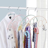Shawl Scarf Hanger Belt Tie 5 Ring Rack Organizer Holder Hook Display Hanger 41*23cm Dropshipping Aug#1