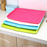 New Drain Rack Kitchen Plastic Dish Drainer Tray Large Sink Drying Rack Worktop Organizer drying rack for dishes Dropshipping