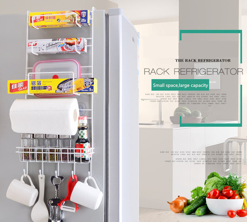 Refrigerator Rack Side Shelf Sidewall Holder Multifunctional Kitchen Supplies Organizer Household Multi-layer Fridge Storage
