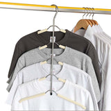 Multilayer Fish Bone Shape Stainless Steel Clothing Storage Racks Clothes Hanger Storage Holder Wardrobe Laundry Drying Rack