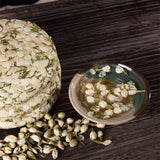 200g Top Grade Dried Jasmine Tea Bud Flower Tea Green Pu-erh Tea Cake Blooming Tea