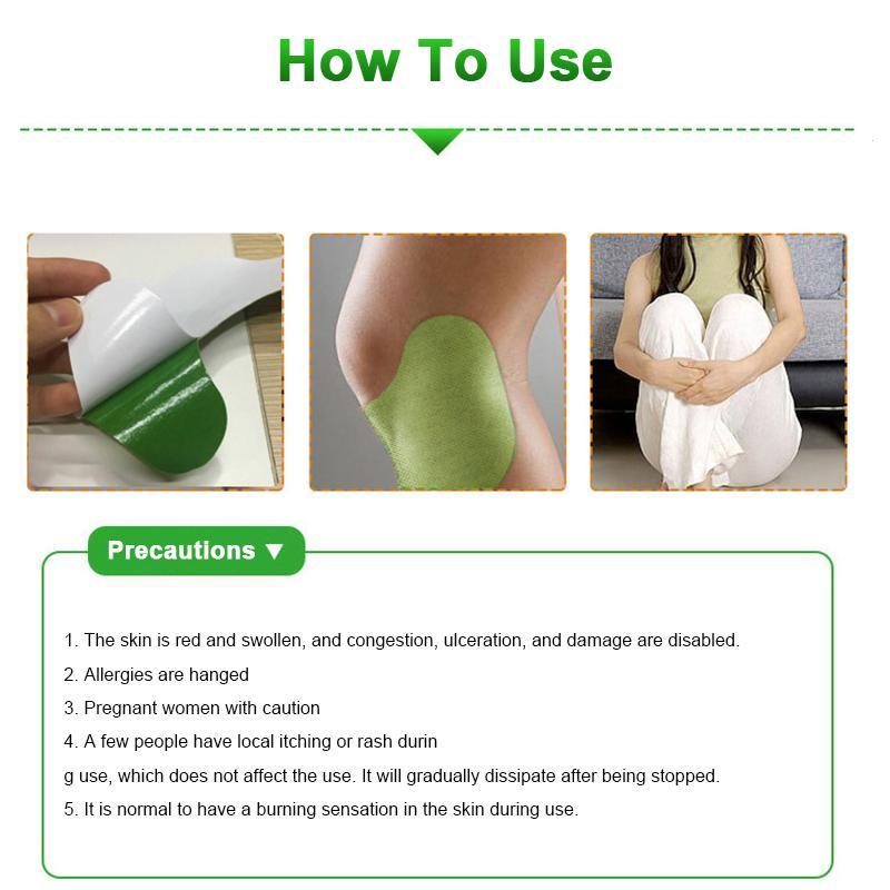 12pcs/box Knee moxa Hot moxibustion plaster Leg Pain Relief Wormwood Sticker Self Heating warming meridians Patches plaster