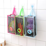 kitchen garbage bags hanging storage mesh bag convenient extraction storage bag organizer