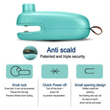 2 in1 Mini Portable Handheld Heat Sealer Useful Blue Plastic Sealing Bag Cutter Resealer Heat Sealing Machine Vacuum Packing