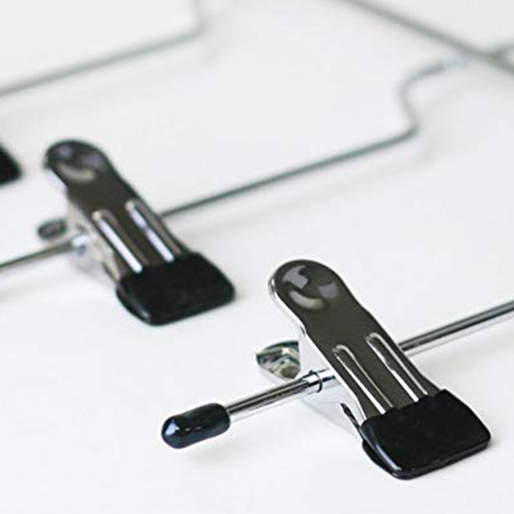 1 PC 32.5*36 cm 4-layer Pants Rack Trousers Skirt Jeans Socks Hanger Drying Rack 8 Clips Wardrobe Space Saving Storage Organizer