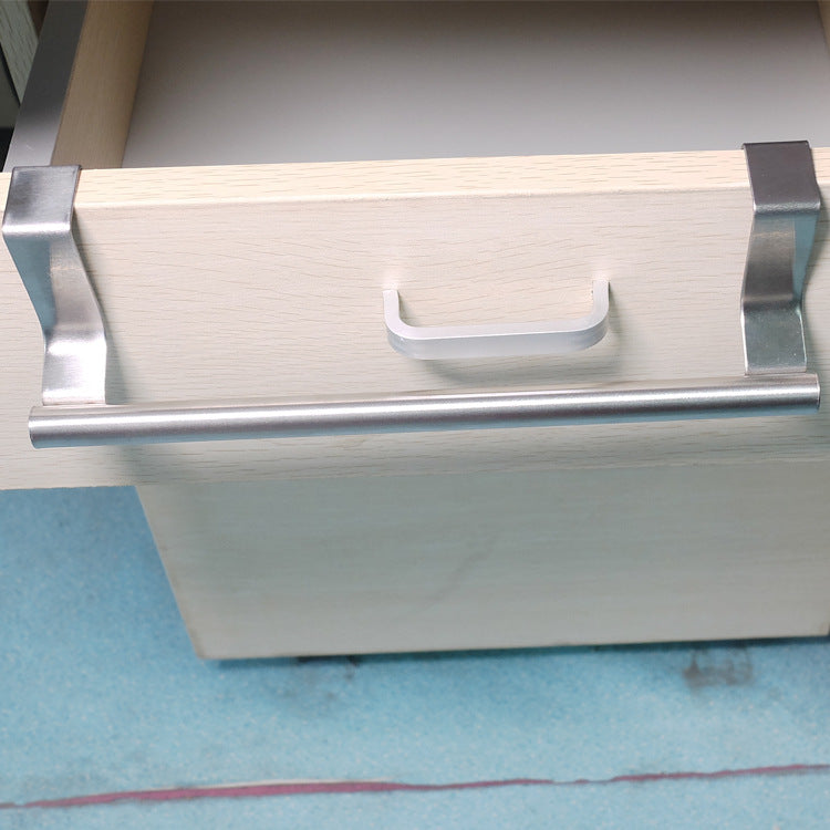 Bathroom Door Kitchen Towel Over Holder Drawer Hook Storage Scarf Hanger Cabinet Hanging Stainless Steel Towel Rack Leading Life