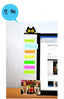 New Computer Display Screen Sticker Acrylic Adhesive Sticky Notes with Charging Hole Phone Holder Bookmark Notes Message Board