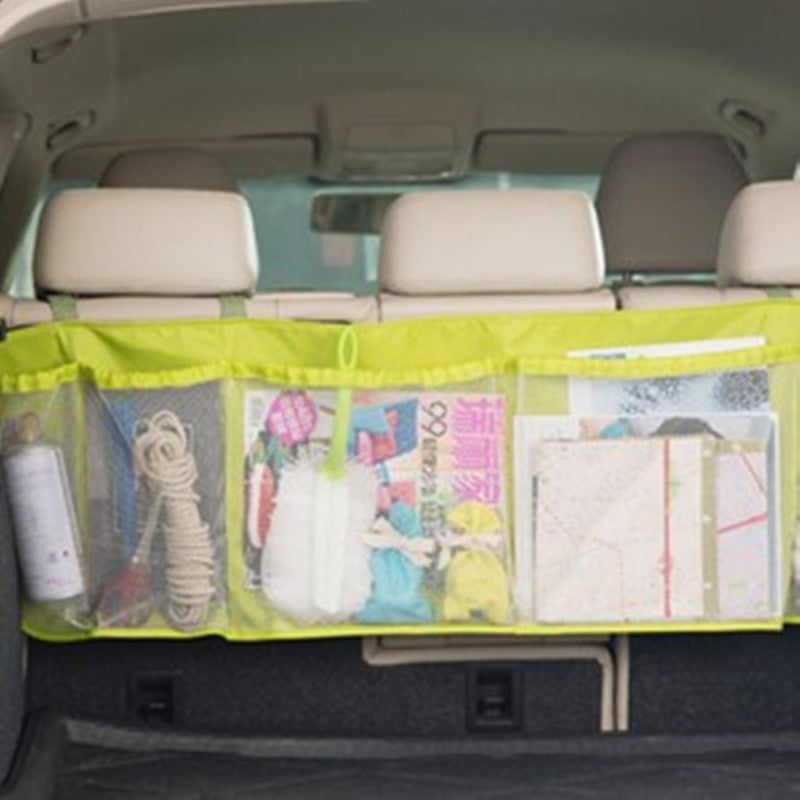Large Auto Car Boot Multifunction Foldable Trash Hanging Storage Bags for Car Seat Capacity Storage Pouch