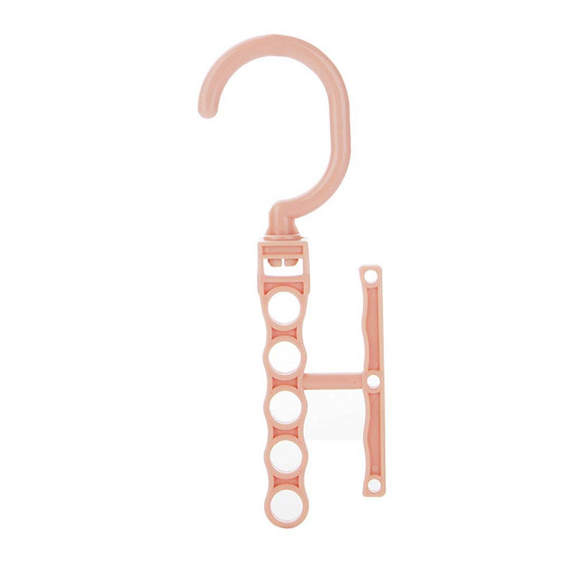 Hoomall 5Circle Plastic Drying Laundry Clothes Hanger Organizer Multilayer Windproof Holder Buckle Household Anti-Slip Hook Clip
