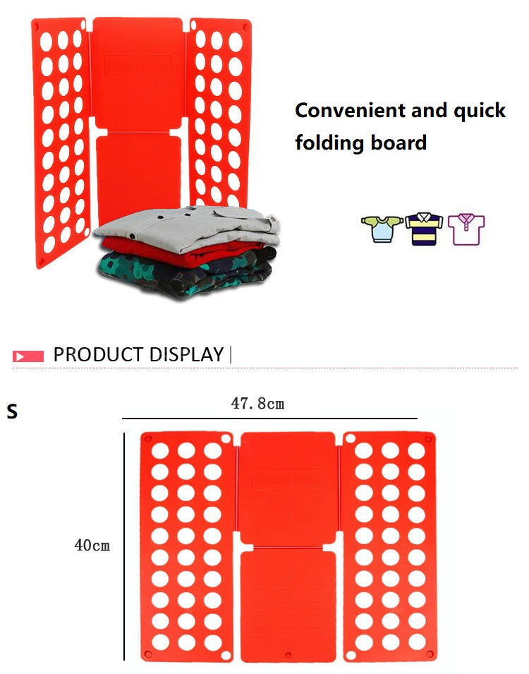 Quality Adult Magic Clothes Folder T Shirts Jumpers Organiser Fold Save Time Quick Clothes Folding Board Clothes Holder 3 Size