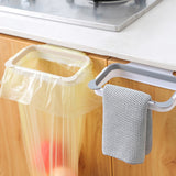 1PC Cupboard Door Back Trash Rack Storage Garbage Bag Holder Hanging Kitchen Cabinet Hanging Trash Rack Kitchen Gadgets