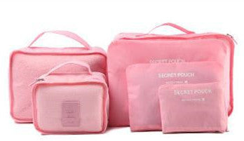 Travel Storage Bag Set  6 PCS For Clothes Tidy Organizer Pouch Suitcase Handbag Home Closet Divider Drawer Organiser