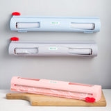 Magic ABS Good Useful Fruit Food Fresh Keeping Plastic Cling Wrap Dispenser Preservative Film Cutter Kitchen Tool Accessories