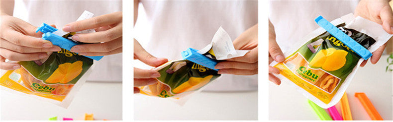 Sealing clip 5pcs/lot Printing large Korean love freshness seal clip Food sealing clip 5 installed Bag clip 11*1.4cm 5g