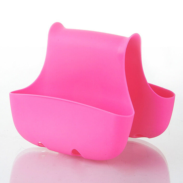 High-quality Double Sink Caddy Saddle Style Kitchen Organizer Storage Sponge Holder Rack Tool m21