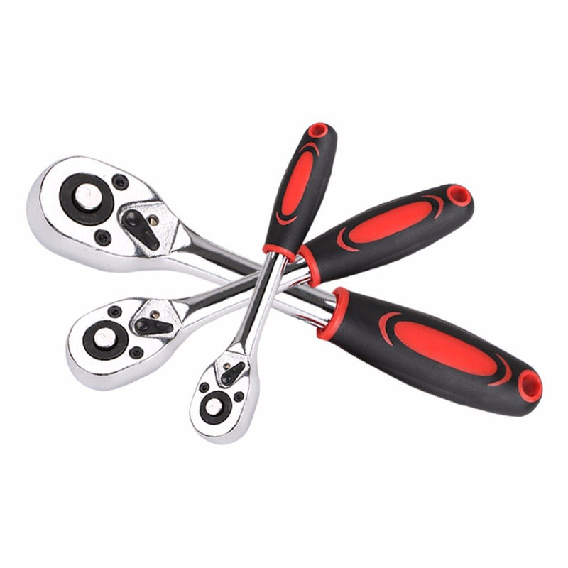 1/4" 3/8" 1/2"inch 24 Teeth Extending Telescopic Ratchet Socket Wrench Tool Plate Ratchet Handle Wrench