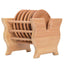 High Quality Bamboo Coaster and Holder Set Home Office Meeting Room Mugs Drinking Cup Mat Kung fu Tea Set Accessories