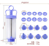 1 Pcs Plastic 8 Cake Nozzles Icing Syringe Mold Cake Decorating Piping Cream Syringe Tips Set Tool Cake Decoration Baking Set
