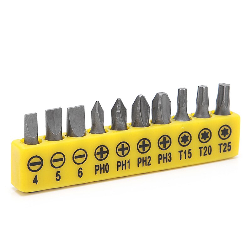 10 in 1 Socket Screwdriver L-shaped Angle Head Twin Wrench Driver Torx Flat Bit Screwdriver Set Parafusadeira 'lrz
