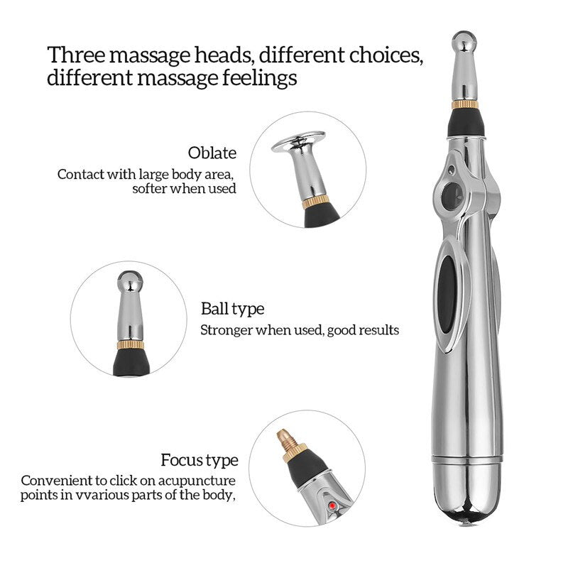 Electronic Acupuncture Pen Meridians Laser Acupuncture Machine Magnet Massager Chinese Therapy Handheld Acupoint Massage Stick 0