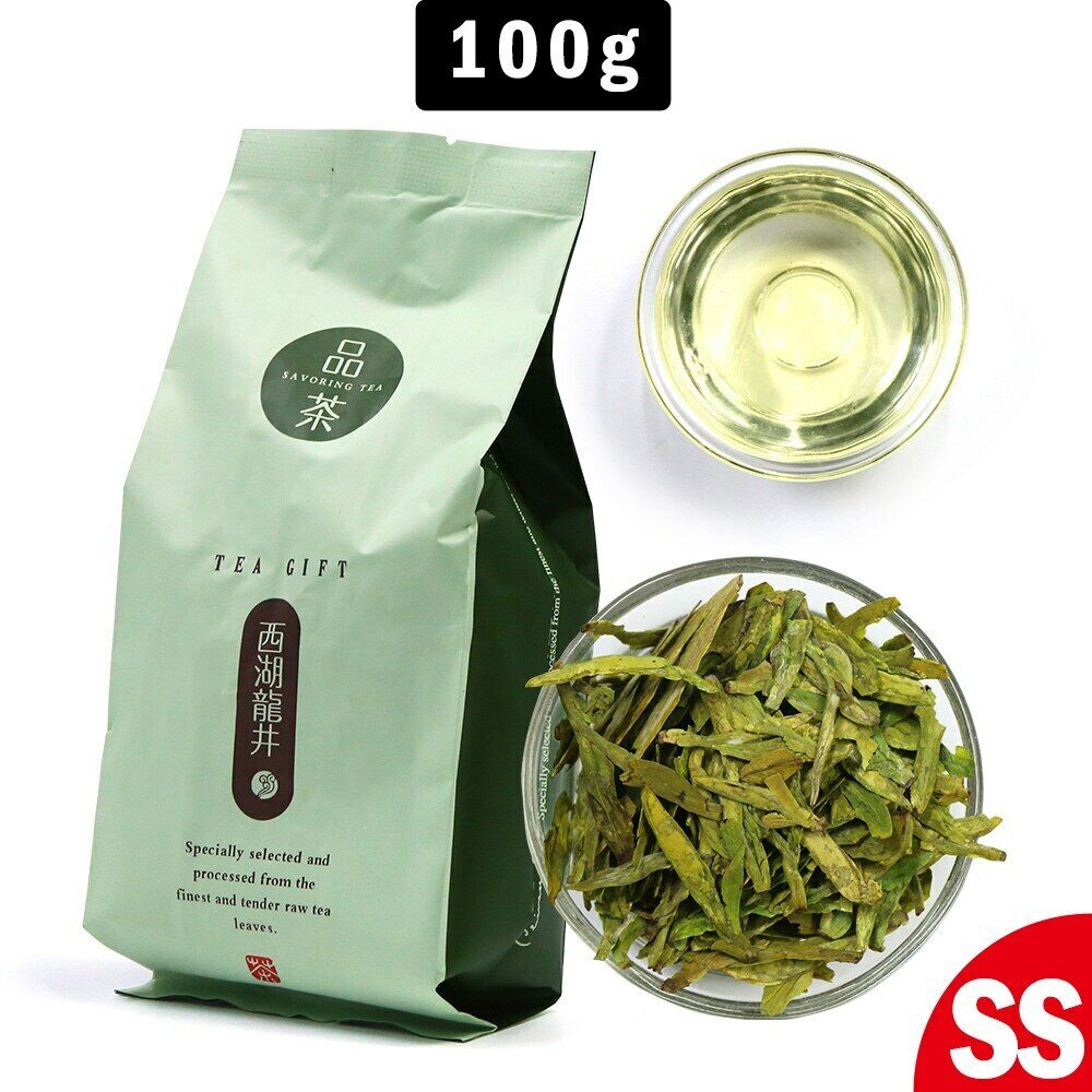 Chinese Green Tea Dragon Well Lung Ching Tea Xihu Long Jing Longjing 100g