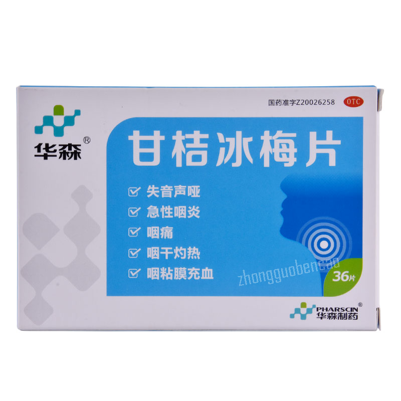 Huasen Ganjie Bingmei Pian 华森甘桔冰梅片