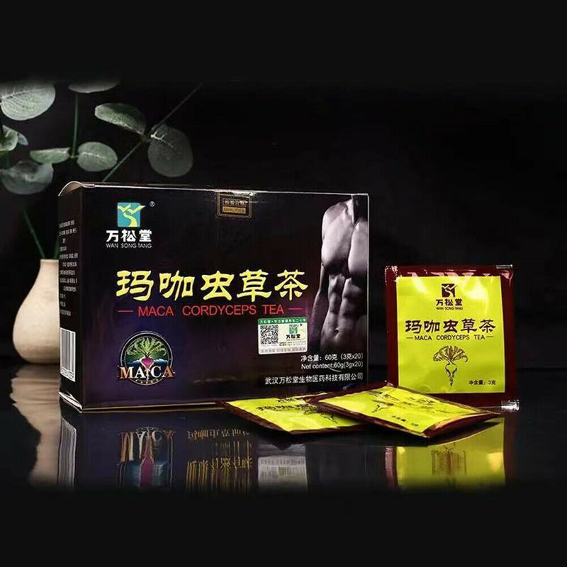 100% Natural Cordyceps Militaris MACA Tea Energy Cordyceps Maca Tea 虫草玛咖五宝茶