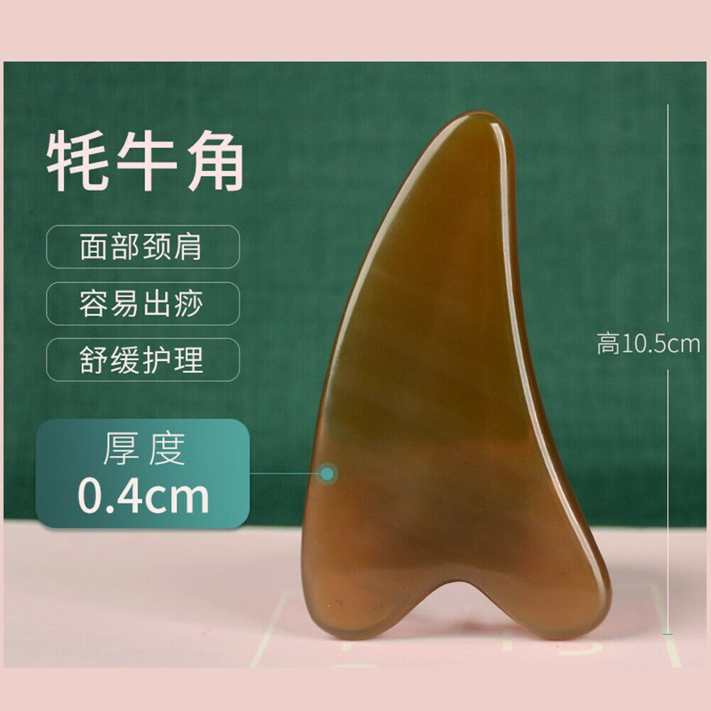 派朗天然牛角刮痧板面部美容器全身通 Pai Lang Tian Ran Niu Jiao Gua Sha Ban Mian Bu Mei Rong Qi