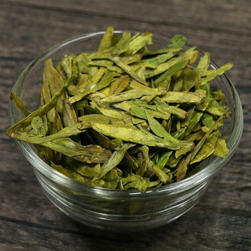 Chinese Green Tea Dragon Well Lung Ching Tea Xihu Long Jing Longjing 100g