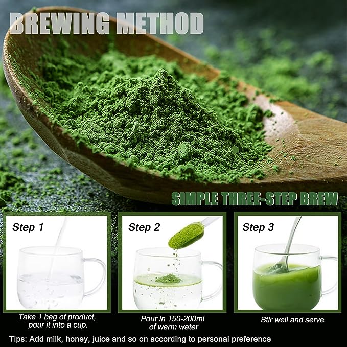 Organic Barley Grass Powder original 250g barley grass official store pure organic barley body Body Detoxification and Weight Loss Barley Health Matcha Beverage Secondary image