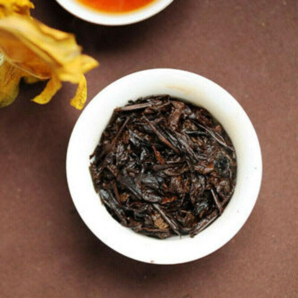 CIFbuy PU'ER TEA Lao Man E Pu-erh Tea Brick 2018 500g Ripe Puer Pu'er Shu Tea