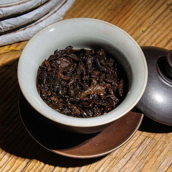 CIFbuy 357g Yunnan Pu-erh Ripe Tea Cake Old Puerh Tea Mabanggongcha Cooked Pu'er Tea