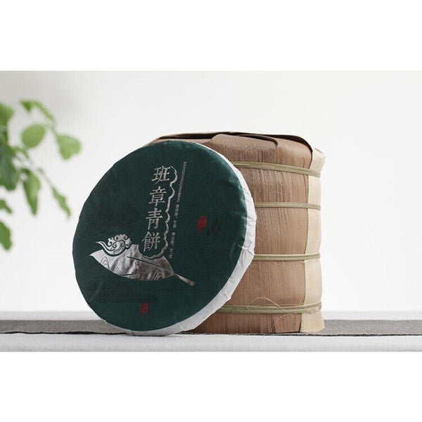 CIFbuy 357g Yunnan Puerh Tea Banzhang Green Cake Large Tree Old Tree Puerh Raw Cake