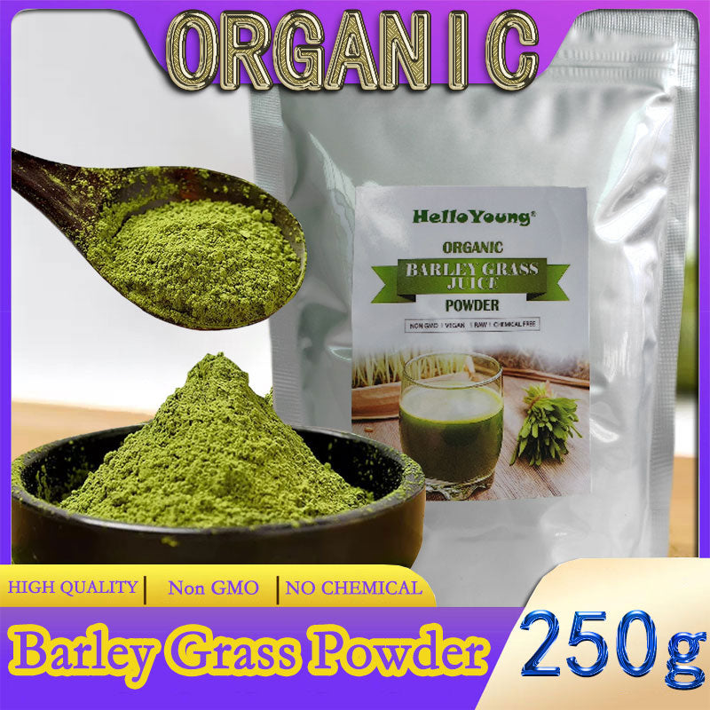 barley powder pure organic Organic Barley Grass Powder original 250g barley grass official store Vegan, Gluten Free, Non-GMO Main image