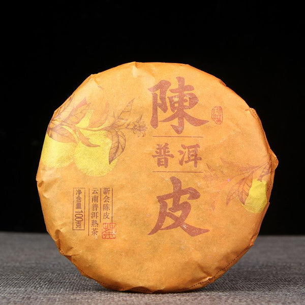 CIFbuy Yunnan Chenpi Puer Tea Cake Aged Orange Raw Leaf