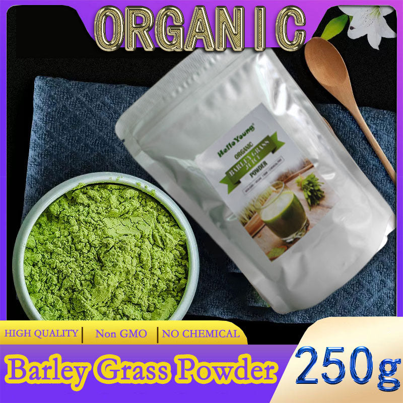 Organic Barley Grass Powder original 250g barley grass official store organic barley grass powder burning fat, purifying liver, lowering cholesterol, beautiful skin