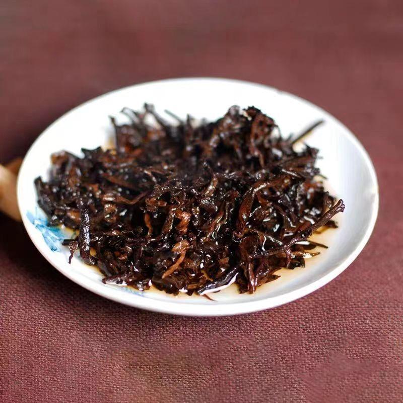 CIFbuy 357g Ripe Pu'er Tea Cake Bulang Mountain Ancient Tree Puerh Cooked Tea Healthy